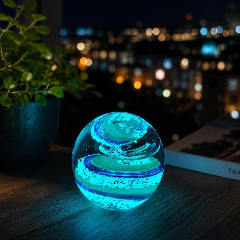 Colored Swirled Sphere Coastal Decorative Orb - Etsy