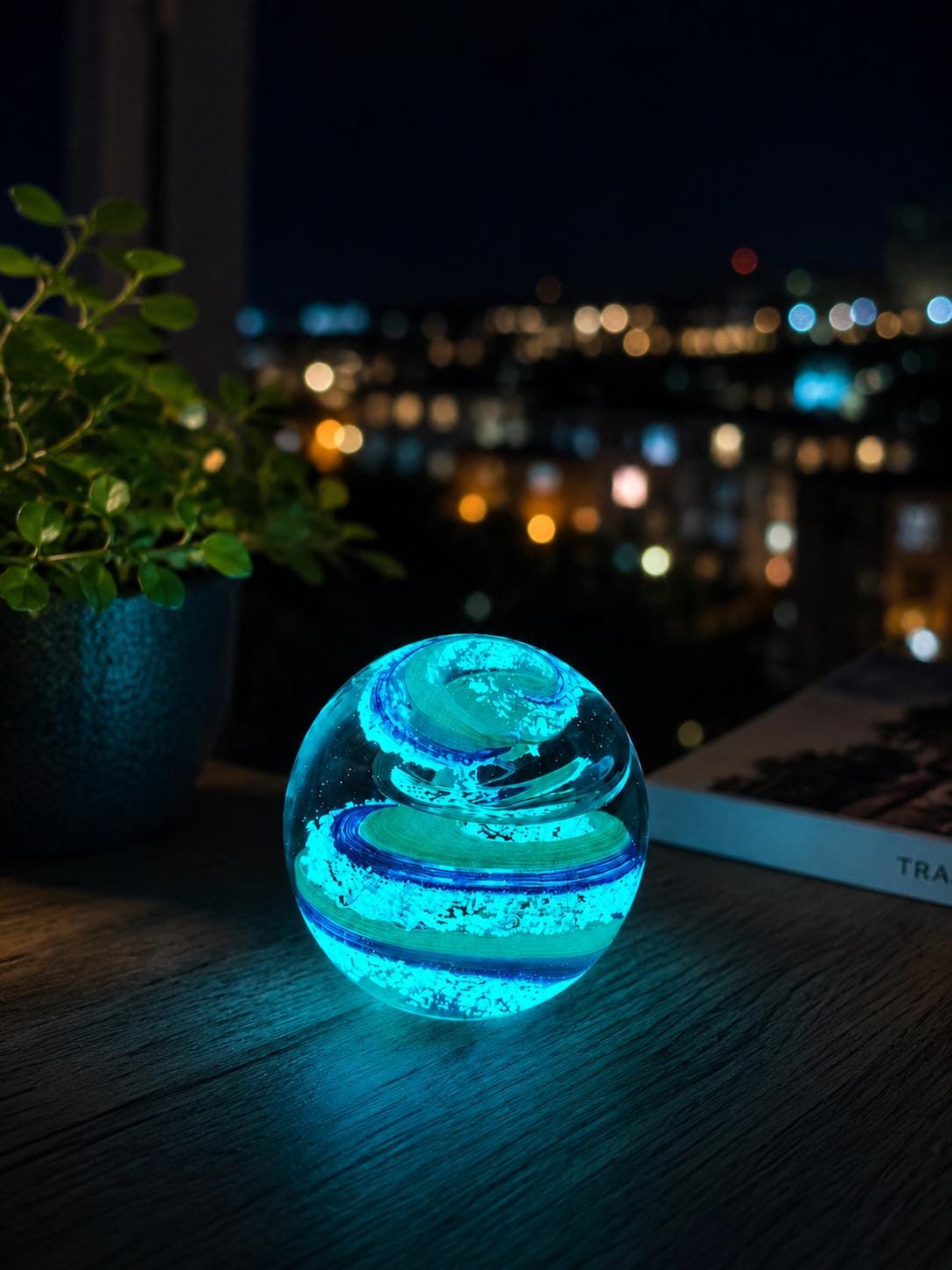 Blue Crystal Glass Ornaments - Etsy