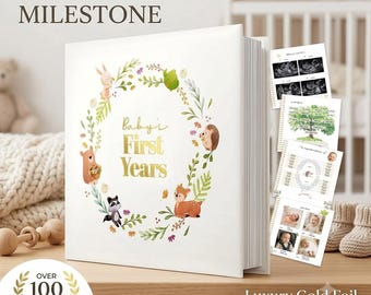Baby Memory Book First 5 Years | Milestone Journal & Keepsake Gift