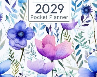 2027-2029 pocket calendar: 3 Year Monthly Pocket Planner ( January 2027 to December 2029 )
