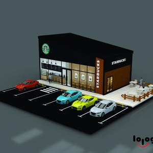 スタバの海と家 ジオラマ Starbucks diorama 1:64 - Etsy 日本