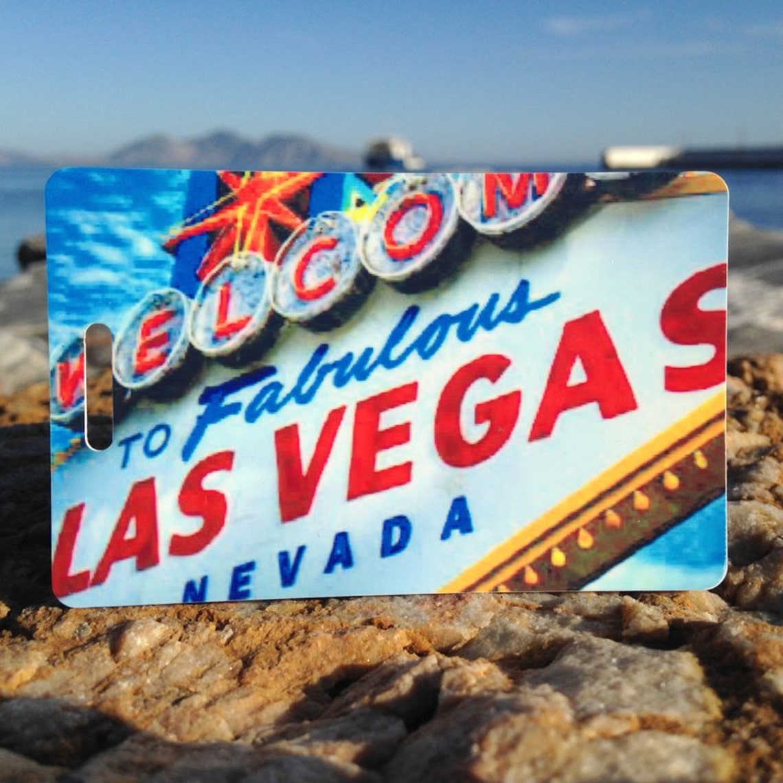 2 pcs LAS VEGAS Luggage Tags Personalized Custom Luggage Etsy