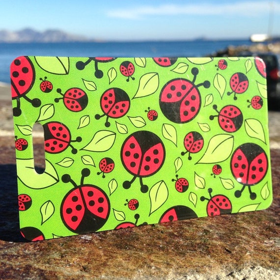 ladybug luggage tag