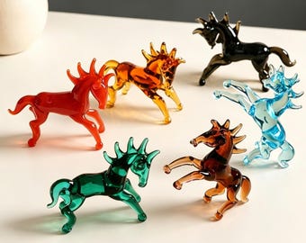Czech Glass 8-piece Orchestra Handmade by J. Mares - Some Pieces