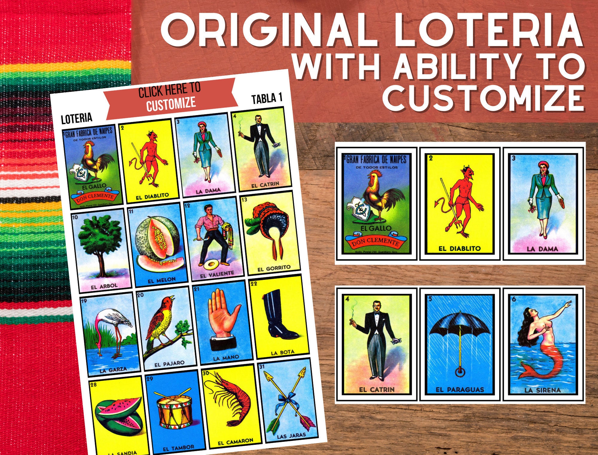  Harry Potter Loteria Game - Bingo Style with Custom Artwork  Inspired by Mexican Culture : Toys & Games