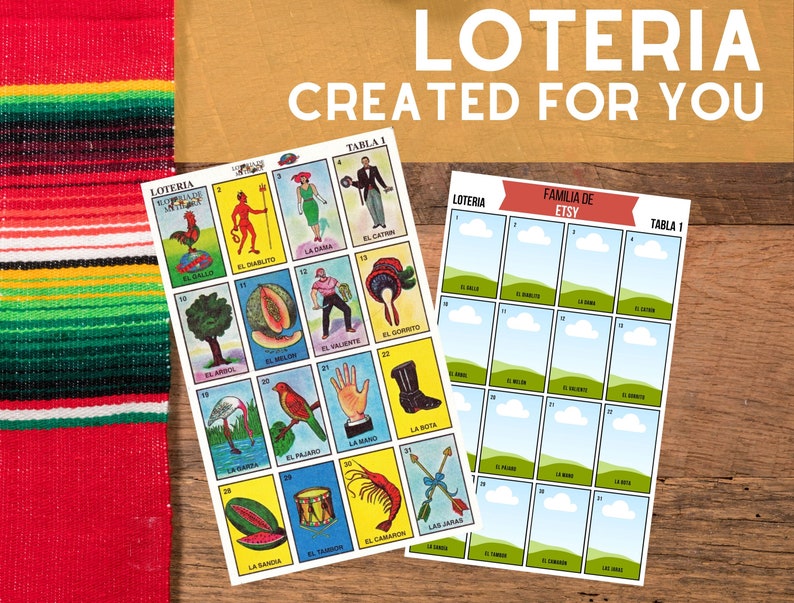 Make Your Own Loteria Template