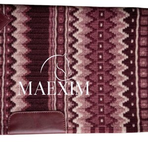 Western Show Oversize Wool Saddle Blanket with Customization Options
