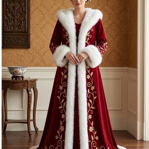 Mrs Claus Gown - Etsy