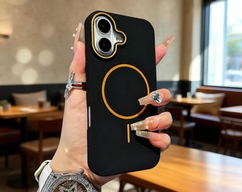 Funda magnética JDKDOM para iPhone, resistente a los golpes y con tacto de piel.