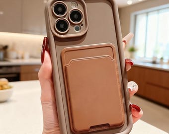 Funda de silicona con ranura para tarjetas para Xiaomi Poco, funda tipo cartera delgada, protección a prueba de golpes.
