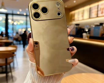 Mirror Electroplated iPhone Case – Glossy Shockproof Protective Cover
