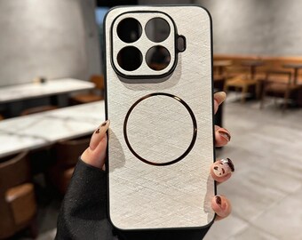 Funda Xiaomi dorada mate – Cubierta magnética ecológica a prueba de golpes