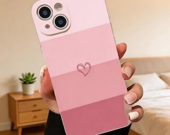 Funda para iPhone Color Heart – Funda de silicona a prueba de golpes