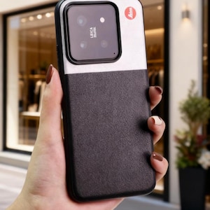 Läderfodral till Xiaomi 15T Pro, stötsäkert skal i färgblock