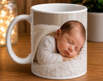 Taza personalizada con foto | Tu propia foto o logotipo | Taza de café con foto y logotipo personalizados | Regalo único | Café