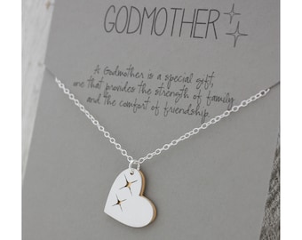 Godmother necklace - Godmother Gift - baptism gift - christening gift - godchild - will you be my godmother - godmother - Christmas gift