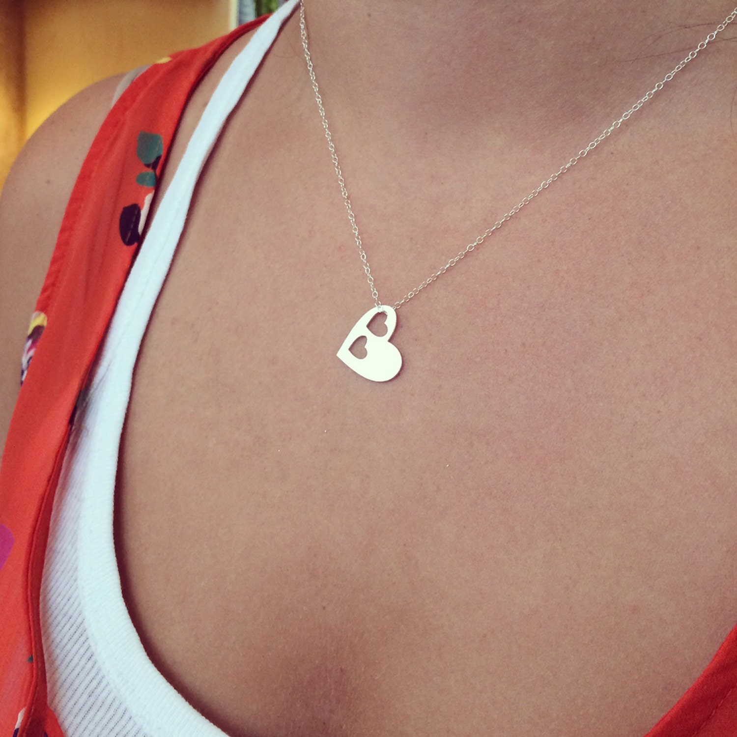 POPLYKE Mutter-Tochter Halskette Sterling Silber | Sonne & Mond Anhänger Mit Mondstein & CZ | Geschenk Für Mama, Schwester, Freundin