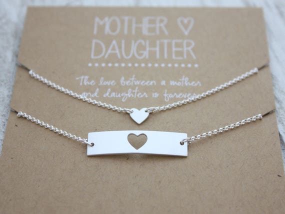 Mother-Daughter Bar Bracelet Set
