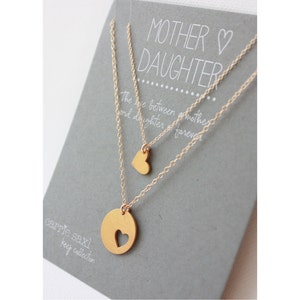 Mother Daughter Necklaces - mother necklace - daughter necklace - jewelry gift - for mom - Gift for her - Mother&#39;s Day  gift - mom necklace