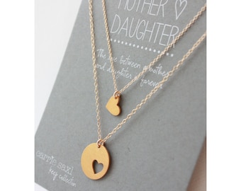 Mother Daughter Necklaces - mother necklace - daughter necklace - jewelry gift - for mom - Gift for her - Mother's Day  gift - mom necklace