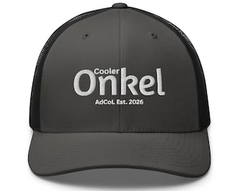 Gorra de camionero "Cool Uncle" con bordado plano