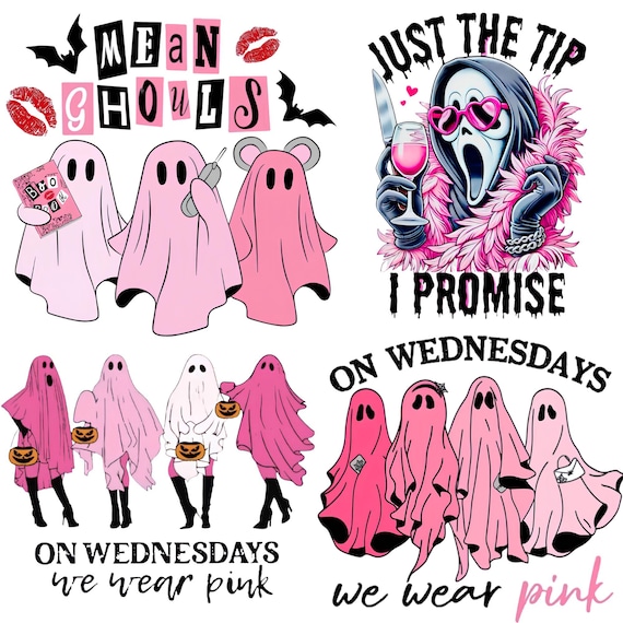Striped Coquette Ghost Bow Png, Pink Halloween Girly Shirt, Cute Spooky Pumpkin Bow Design, Preppy Halloween Png, Digital Download
