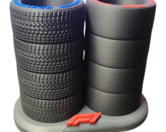 F1 Tyre Pen Holder | Formula 1 Desk Organiser | Racing Tire Pencil Holder | Motorsport Desk Decor