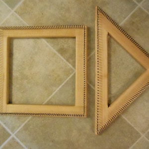 12 inch square and 12 inch triangle looms