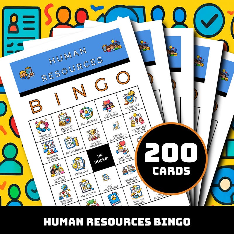 Hr Bingo Cards - Etsy