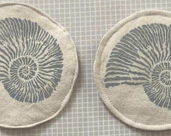 Posavasos - tinte vegetal - linograbado