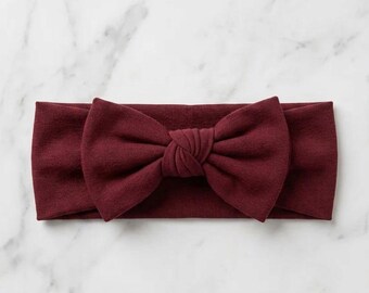 Baby Bow Headband Sewing Pattern | Hair Bow Band | Easy DIY Printable PDF | Handmade Baby Shower Gift | Newborn to Adult
