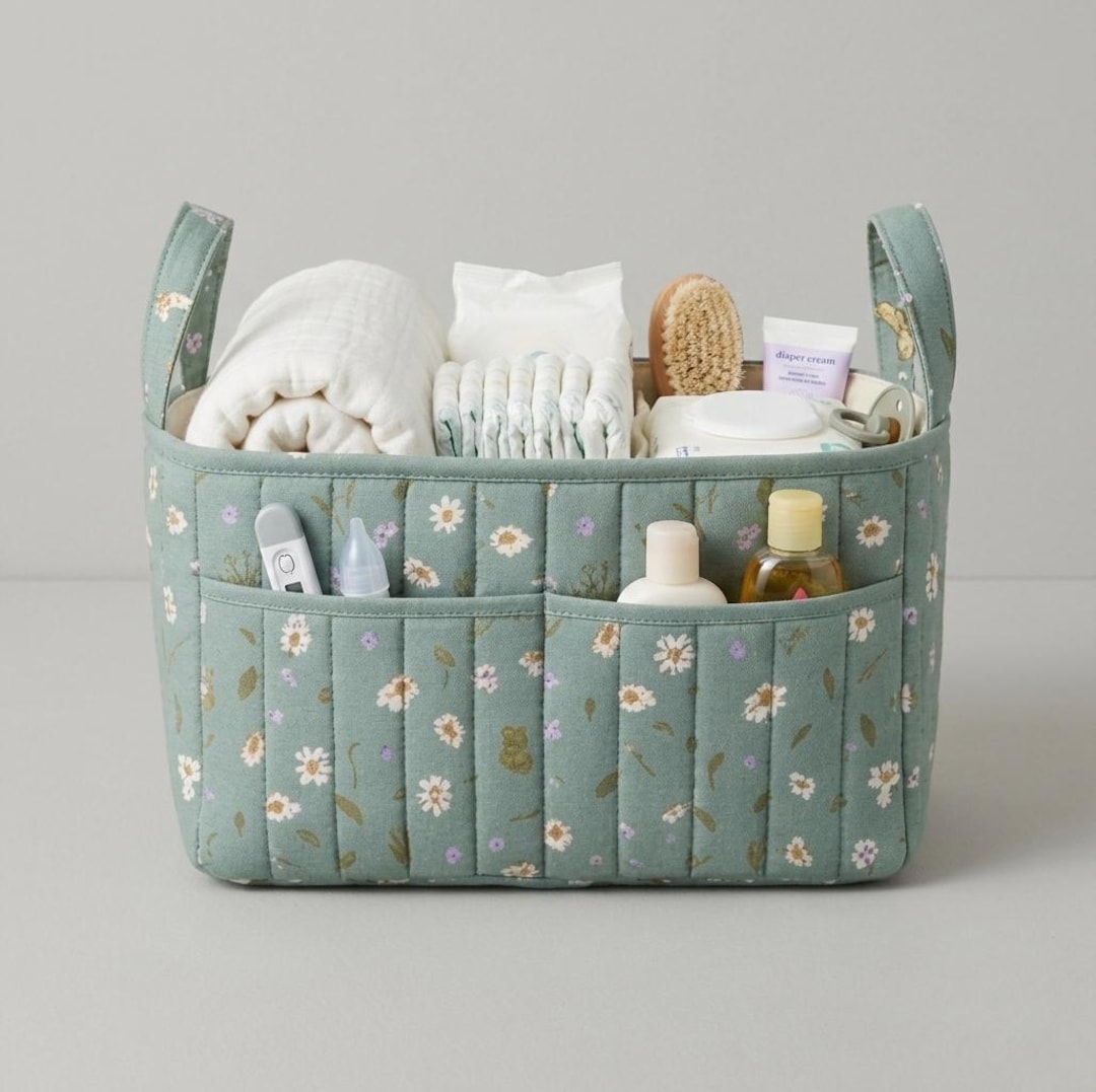 Fabric Storage Basket Pattern | Nursery Storage Bin | Easy DIY Printable PDF | Home Organi