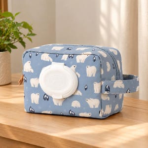 Cartamodello per pochette porta pannolini e salviette / Pochette fasciatoio / Facile da realizzare, stampabile in PDF / Organizer per borsa fasciatoio / Regalo fatto a mano per baby shower