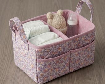 Stoff Aufbewahrungskorb Schnittmuster | Kinderzimmer Organizer Korb | Einfaches DIY druckbares PDF | Handmade Baby-Dusche-Geschenk | Anfängerfreundlich