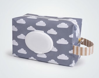 Diaper Pouch Sewing Pattern | Baby Wipes Bag | Easy DIY Printable PDF | Baby Travel Organizer | Handmade Baby Shower Gift