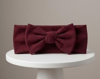Modello per cucire una fascia per capelli con fiocco da neonata / Fascia per capelli con fiocco / Facile da stampare in PDF fai da te / Regalo fatto a mano per baby shower / Dalla nascita all'età adulta