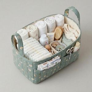 Fabric Storage Basket Pattern | Nursery Storage Bin | Easy DIY Printable PDF | Home Organizer Basket | Handmade Gift Idea image 6
