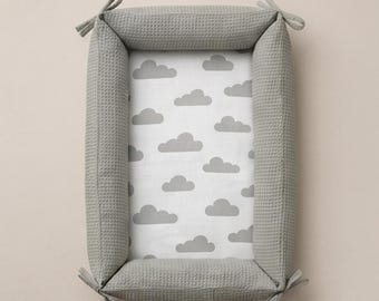 Naaipatroon babynestje | Newborn ligstoel | Gemakkelijke, zelfafdrukbare pdf | Cadeau kraamcadeau | Geschikt voor beginners
