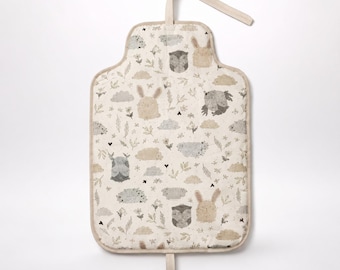 Patrón de costura para cambiador plegable para bebé / PDF imprimible para manualidades / Accesorios de viaje para bebés / Artículos esenciales para la bolsa de pañales / Regalo hecho a mano para baby shower