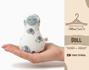 Soft Doll Sewing Pattern | Handmade Fabric Doll | Easy DIY Printable PDF | Handmade Kids Gift | Beginner Friendly