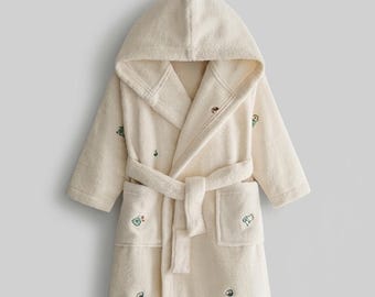 Kids Bathrobe Sewing Pattern | Toddler Hooded Robe | Easy DIY Printable PDF | Handmade Kids Gift | Beginner Friendly