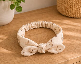 Baby Schleife Stirnband Schnittmuster | Mädchen Haarschleife Band | Einfaches DIY druckbares PDF | Handmade Baby-Dusche-Geschenk | Neugeborenes bis 12 Monate