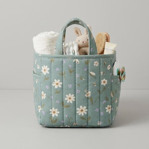 Fabric Storage Basket Pattern | Nursery Storage Bin | Easy DIY Printable PDF | Home Organizer Basket | Handmade Gift Idea image 3