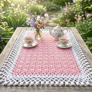 crochet dressing table cover Crochet Table Covers