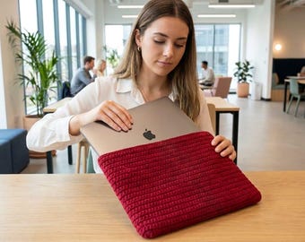 Haakpatroon voor een laptophoes | Omwikkelbaar ontwerp, op maat gemaakt (PDF-download)
