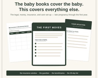 New Parent Checklist Fillable PDF | Pregnancy and First-Year Planner, Baby Legal Financial Insurance, Guardianship, 529 | Listheim