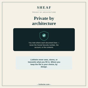 Sheaf Tax Year Organizer | Reusable Year-over-Year Tax Document Organizer for Your Tax Preparer | Fillable Printable PDF Tax Checklist image 4
