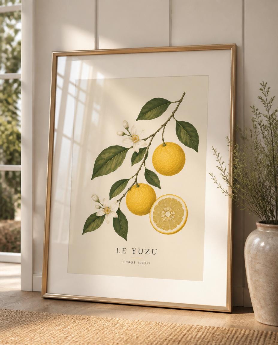 Yuzu Poster - Etsy