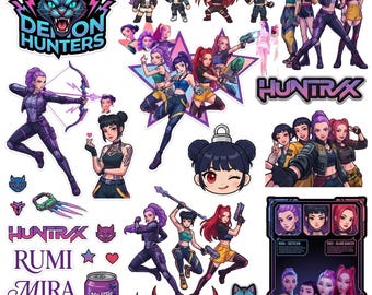 1000+ Huntrix Kpop Demon Hunters PNG SVG, Saja Boys Girls Bands, Kpop Idol Group Shirt design,Girl Dinner Png Huntrix fans,DigitalDownload