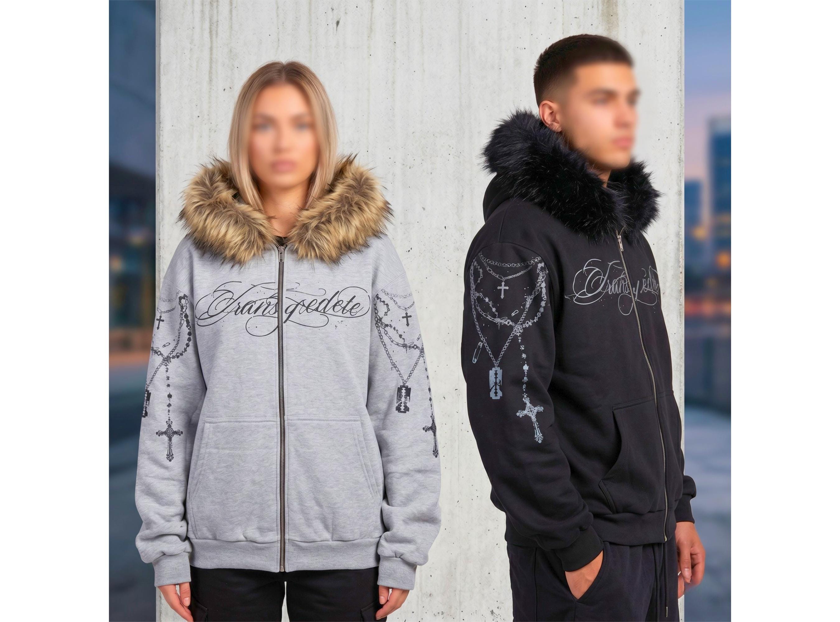 【極美品&希少】00s アバクロ fur zip hoodie y2k Abercrombie & Fitch Abercrombie & Fitch Logo Y2K Fur Zip Hoodie